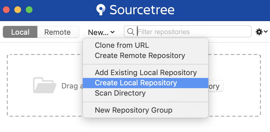 Sourcetree - 建立數據庫