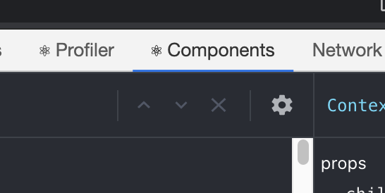 在有使用到 ReactJS 的頁面才會出現 component 以及 profiler 的 tab