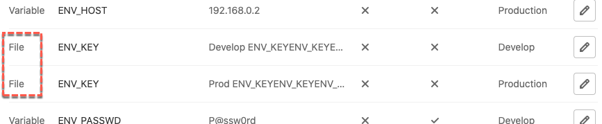 File Type 的變數 ENV_KEY