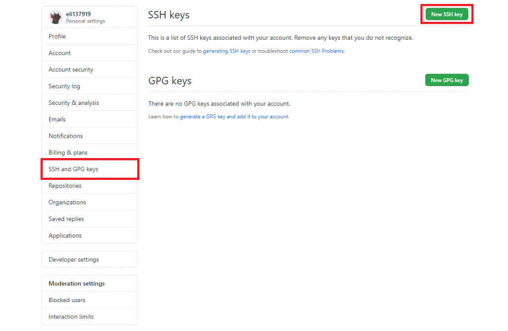 GitHub SSH and GPG keys