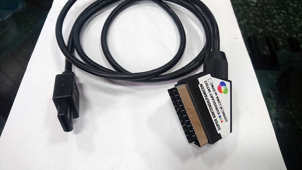Super Nintendo NTSC Famicom SNES RGB SCART PACKAPUNCH PRO CABLE