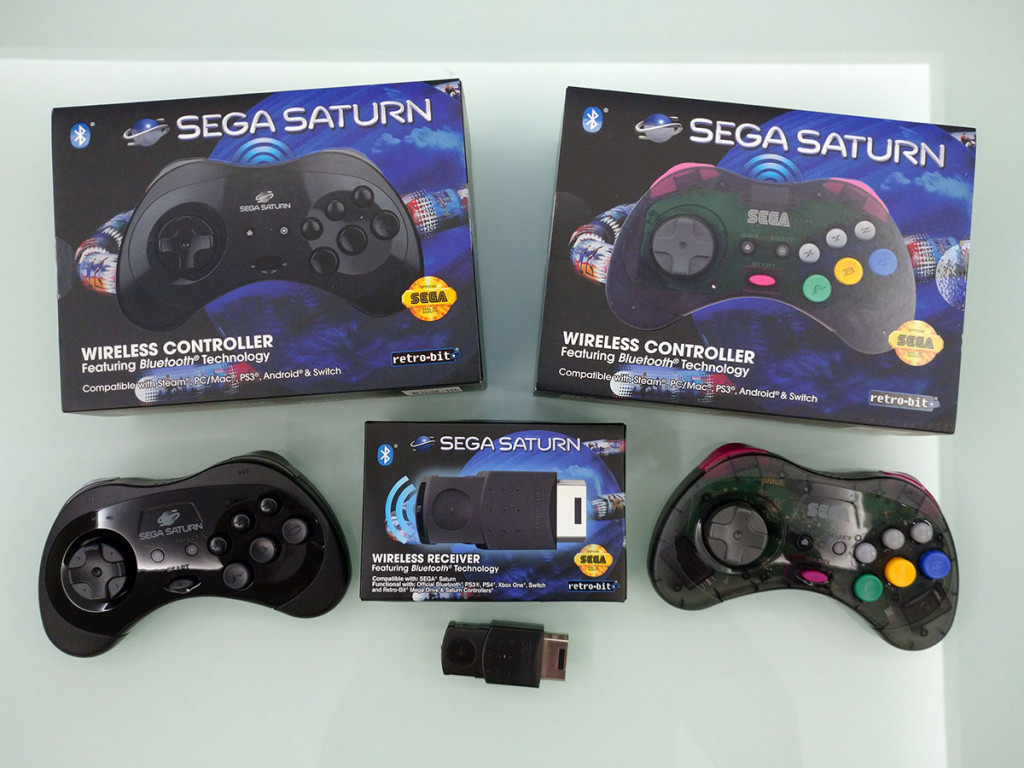 Retro-bit SEGA® Saturn Bluetooth Receiver + SEGA Saturn® Bluetooth® Wireless Control Pad