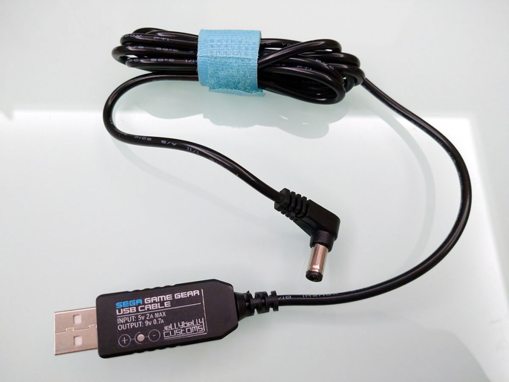 Sega Game Gear USB Power Cable 9v Adaptor