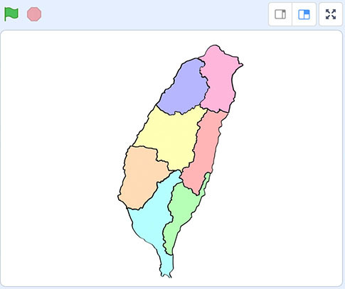 Scratch 3 教学 - 台湾地图拼图