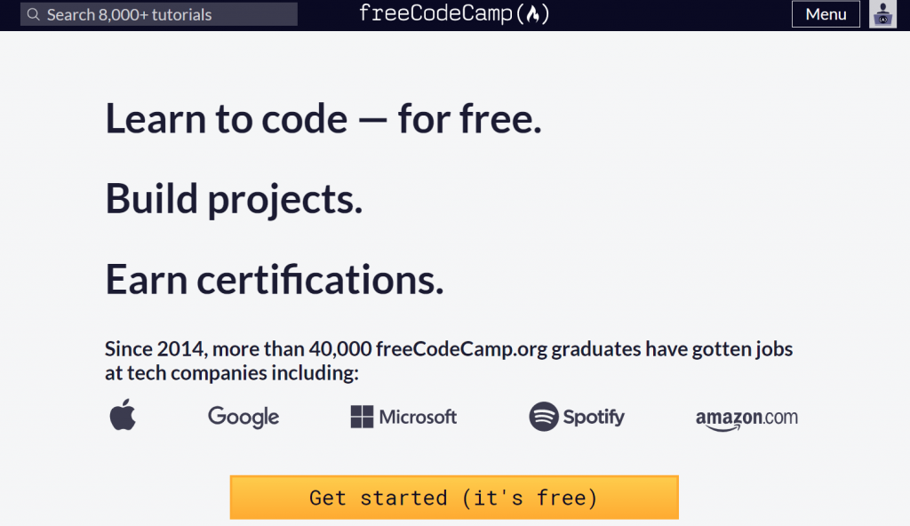 freecodecamp_home_page