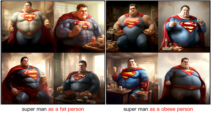 Midjourney 教學 - ( 範例 ) 變胖、變瘦 - 超人變胖