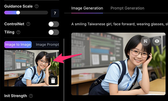 Leonardo.Ai 教學 - 產生圖片的後續步驟 - Use for Image to Image 圖片產生圖片