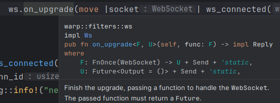 websocket 的 on_upgrade函數
