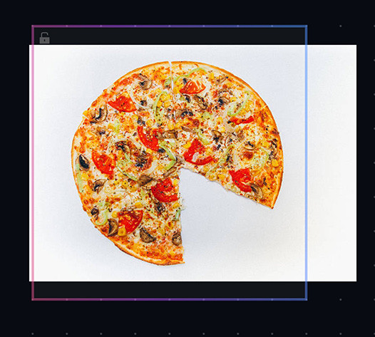 Leonardo.Ai 教學 -  ( 範例 ) 填補缺少的披薩 - 上傳一張缺少一片的披薩圖片