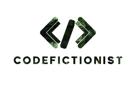 CodeFictionist logo with mask