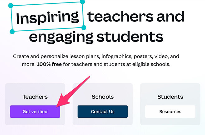 Canva 教學 - 註冊、登入、方案 - 申請教師方案 Get veified
