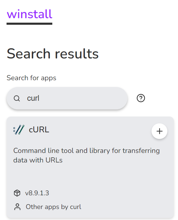 search curl