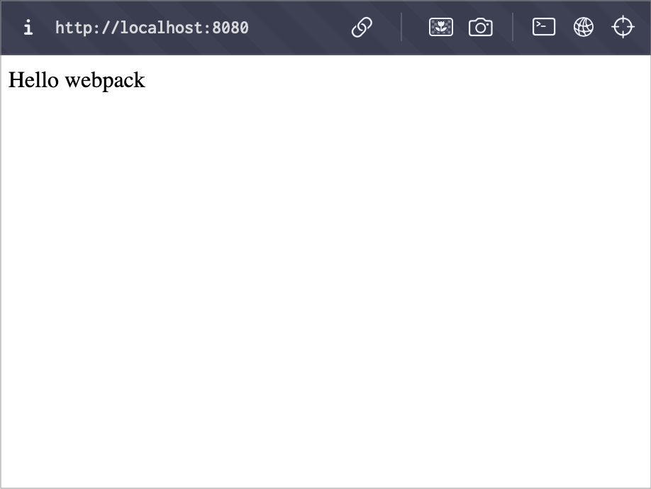 hello webpack demo