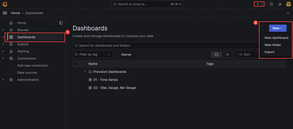 Add Dashboard