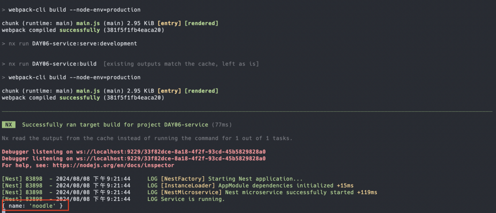 NestJS NATS Transporter Test Result1