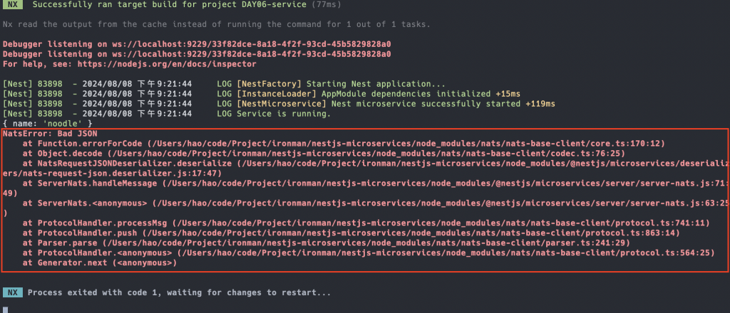 NestJS NATS Transporter Test Result2