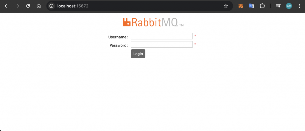 RabbitMQ Admin Page