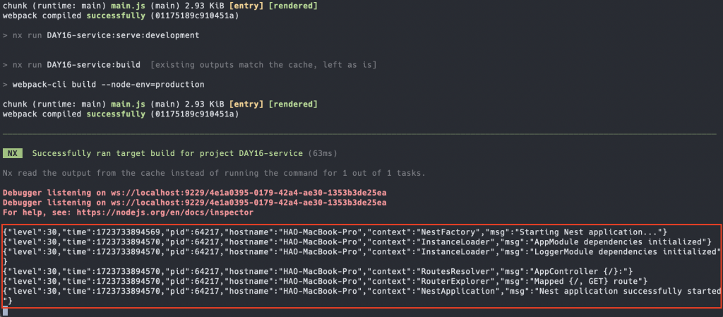 pino logger Result1