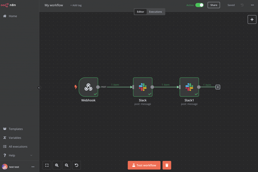 n8n workflow