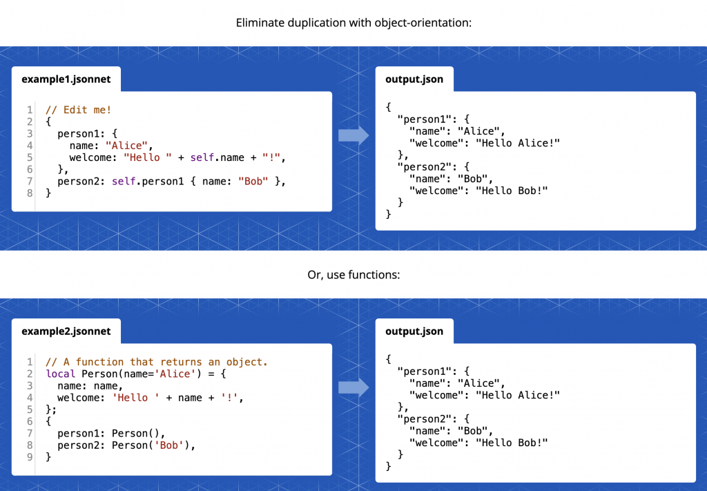 Jsonnet website