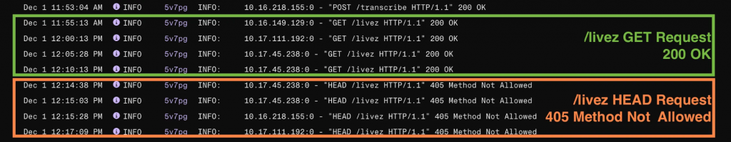 從 Cron Job 改成 UptimeRobot 的 Backend Service Log