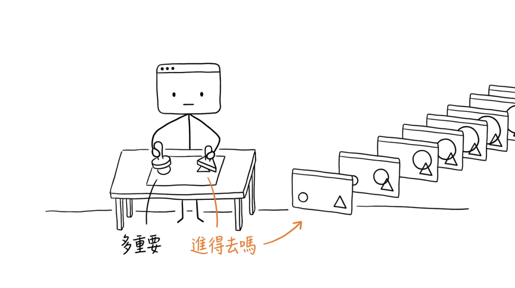我在同一張選題卡上蓋兩種章，然後只照其中一種排隊