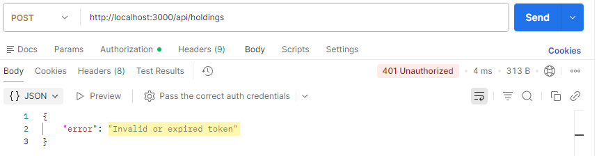 驗證被擋下