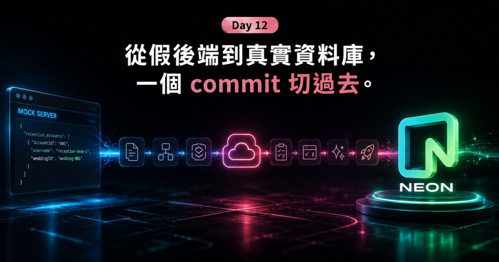 Day 12 你整套都在跟假後端玩,真的一接不就露餡了