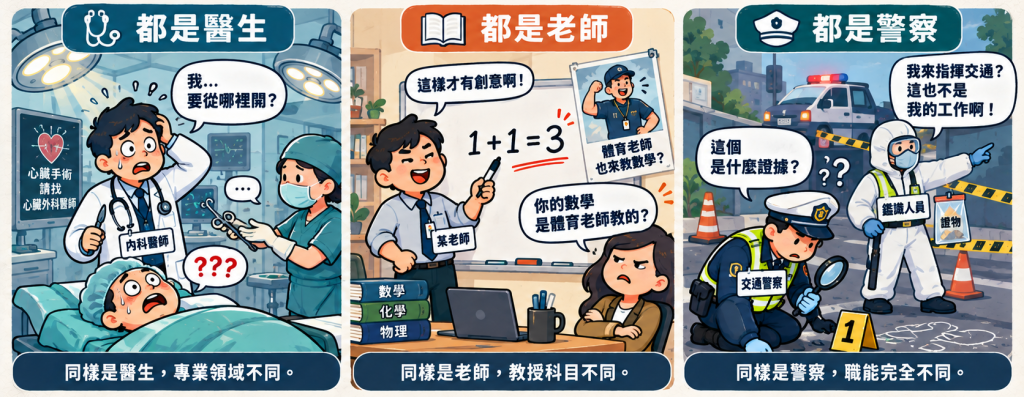 專業不對