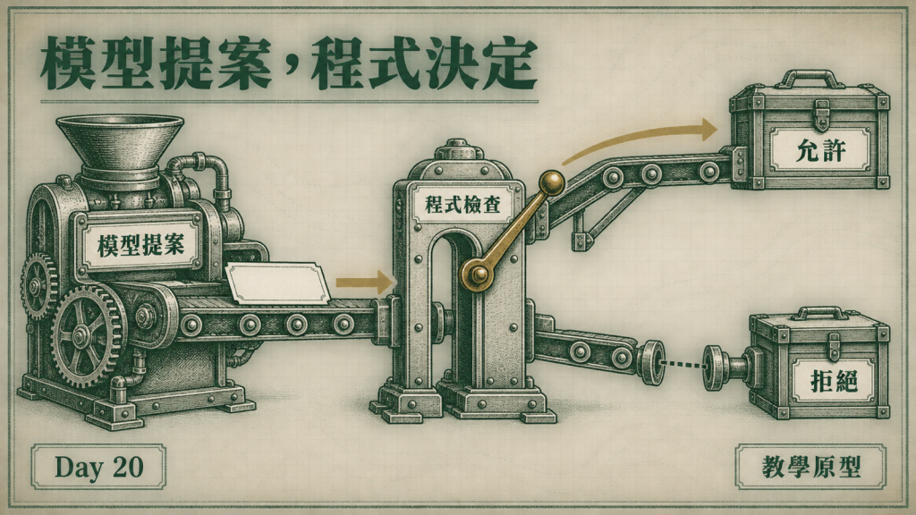 模型提案,程式決定