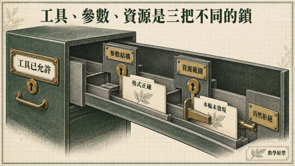 工具、參數、資源是三把不同的鎖
