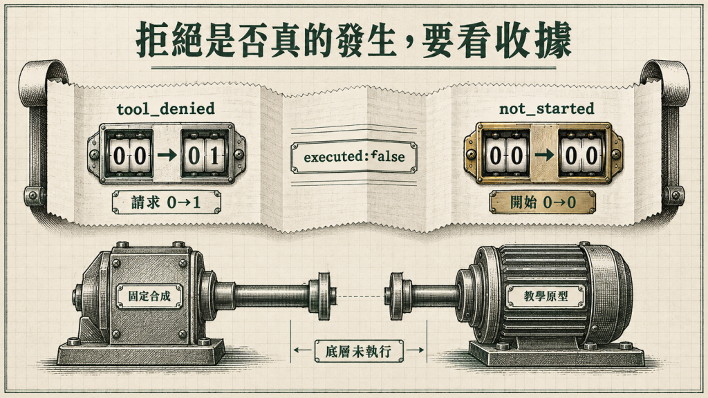 拒絕是否真的發生要看收據