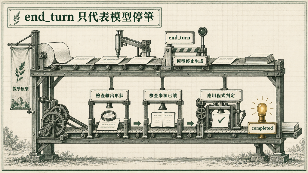 end_turn 只代表模型停筆