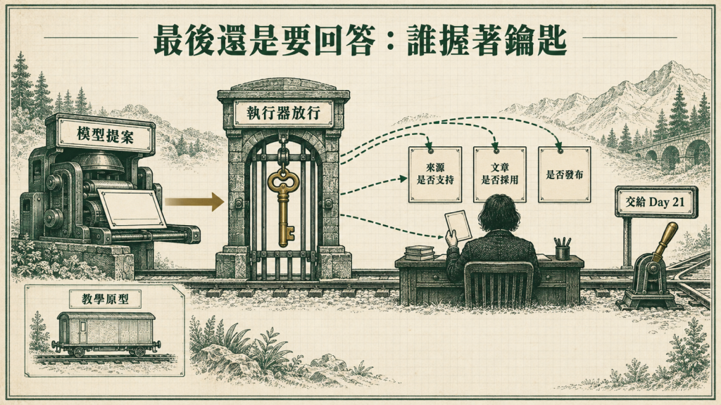 最後還是要回答誰握著鑰匙