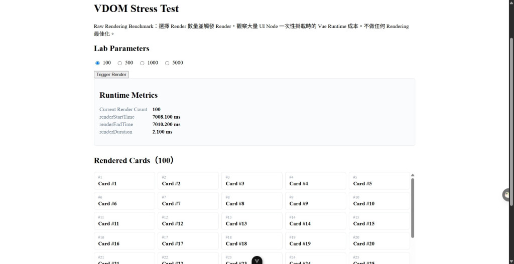 VDOM Stress Test
