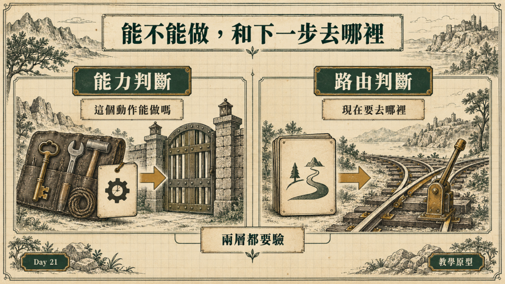 能力判斷與路由判斷是兩層不同問題