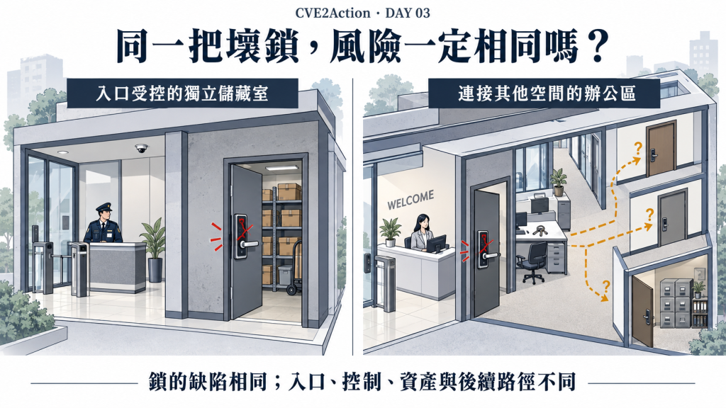 同一把壞鎖,風險一定相同嗎?