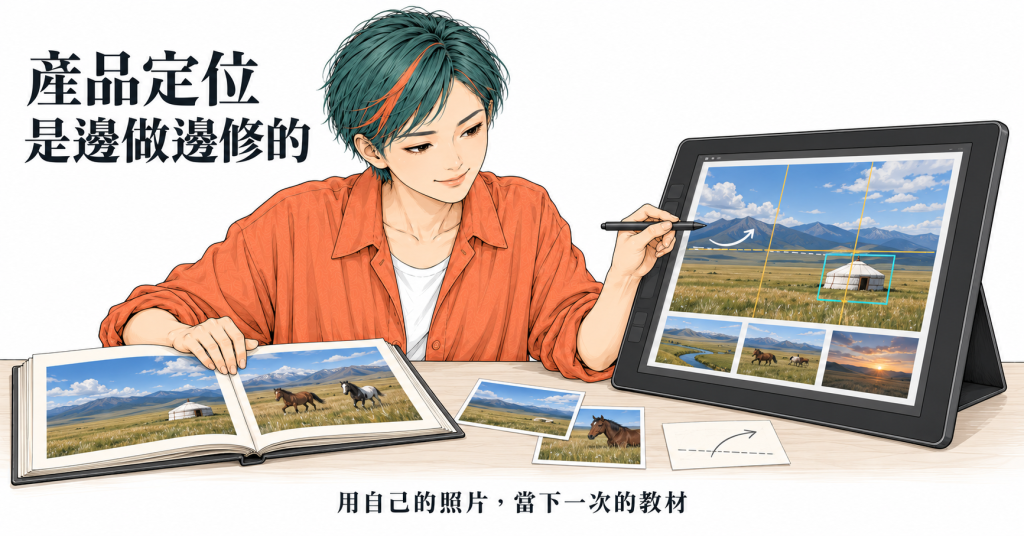 產品定位是邊做邊修的