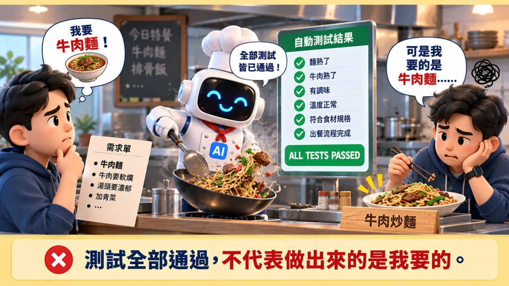 hAI 說測試通過就好了嗎