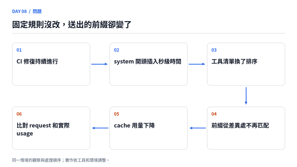 固定規則沒改，送出的前綴卻變了