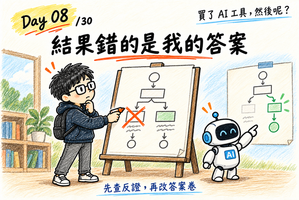 先查反證,再改答案卷