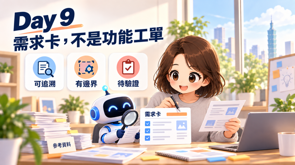 Day 9 小結:需求卡不是功能工單