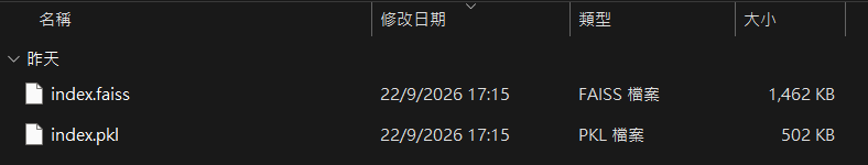 最後產出就兩個東東!