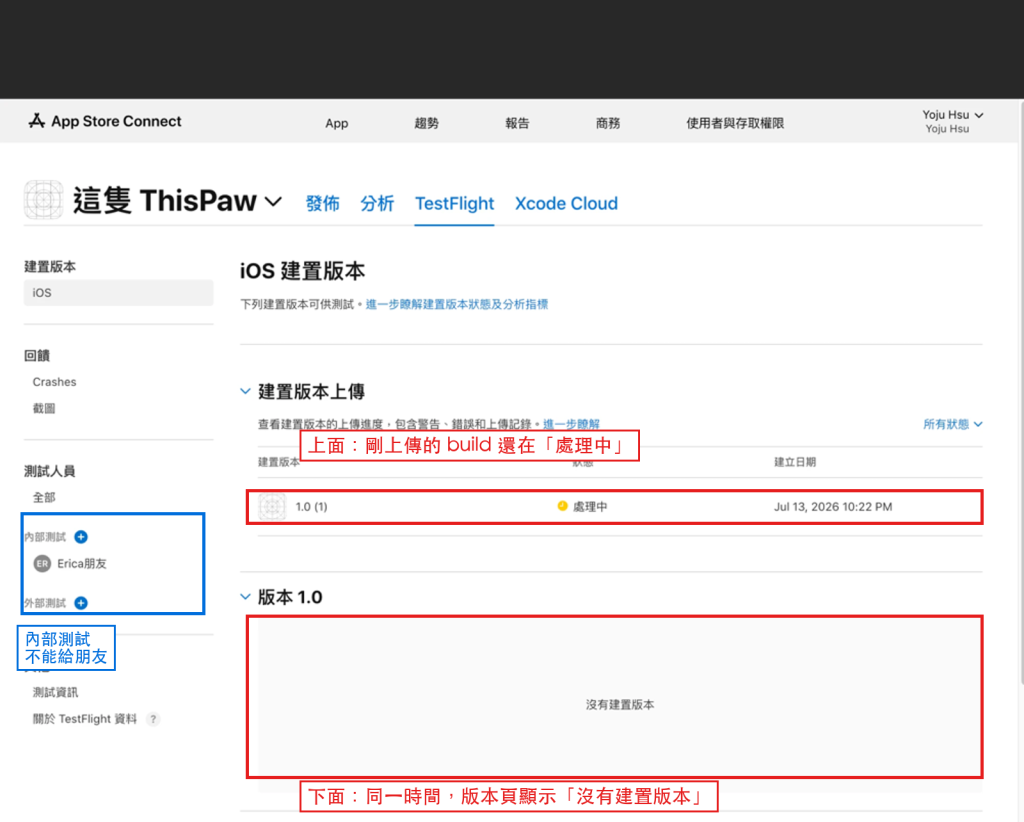 建置版本處理中