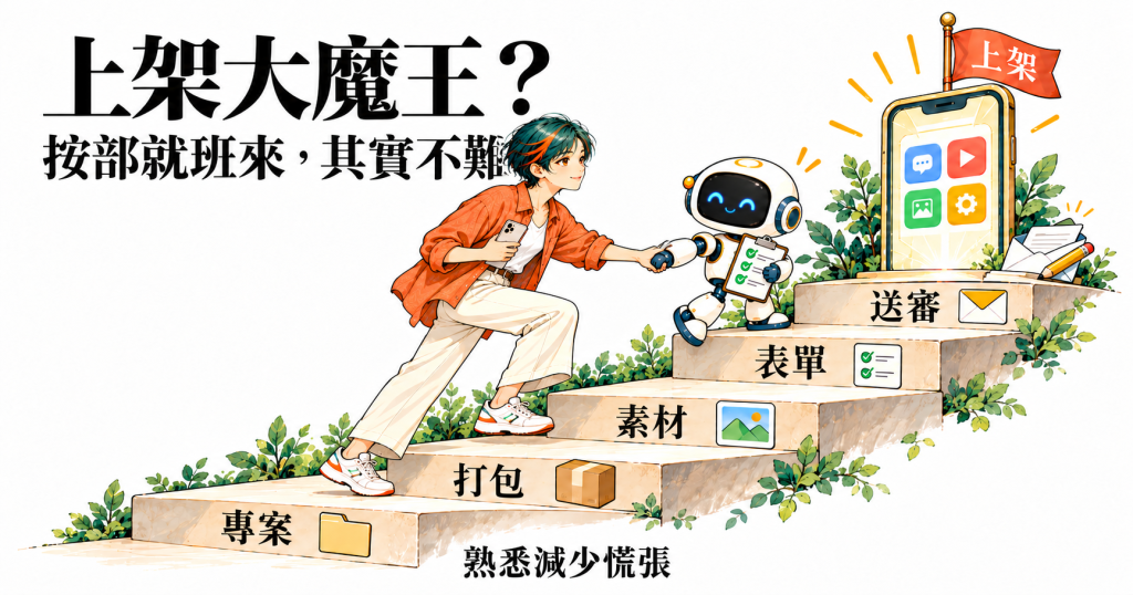 上架大魔王？按部就班來，其實不難