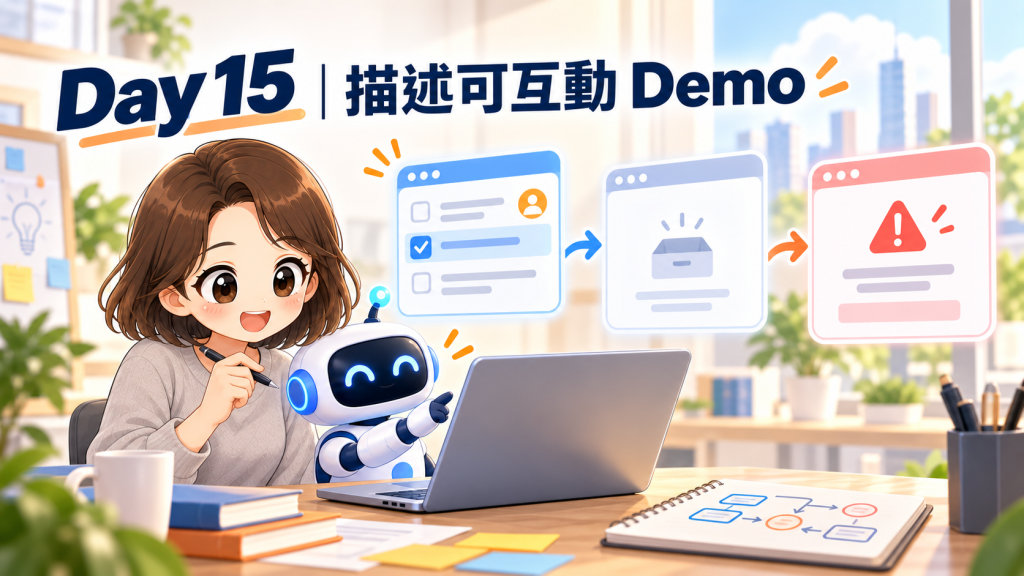 Day 15 封面：描述可互動 Demo