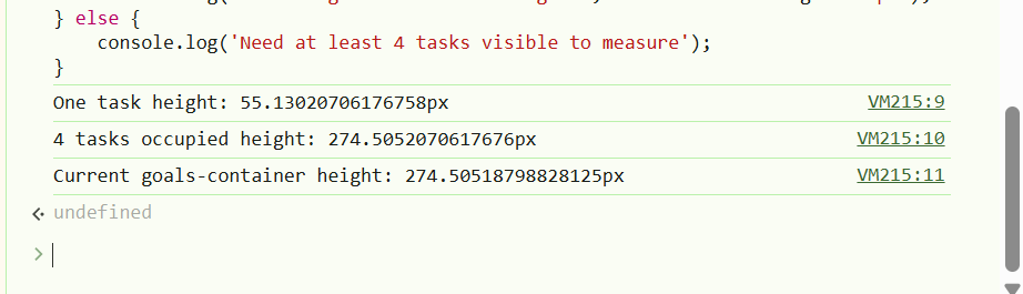 DevTools 實測任務列表高度