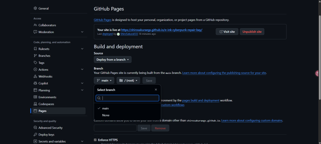 Github pages setup頁面！