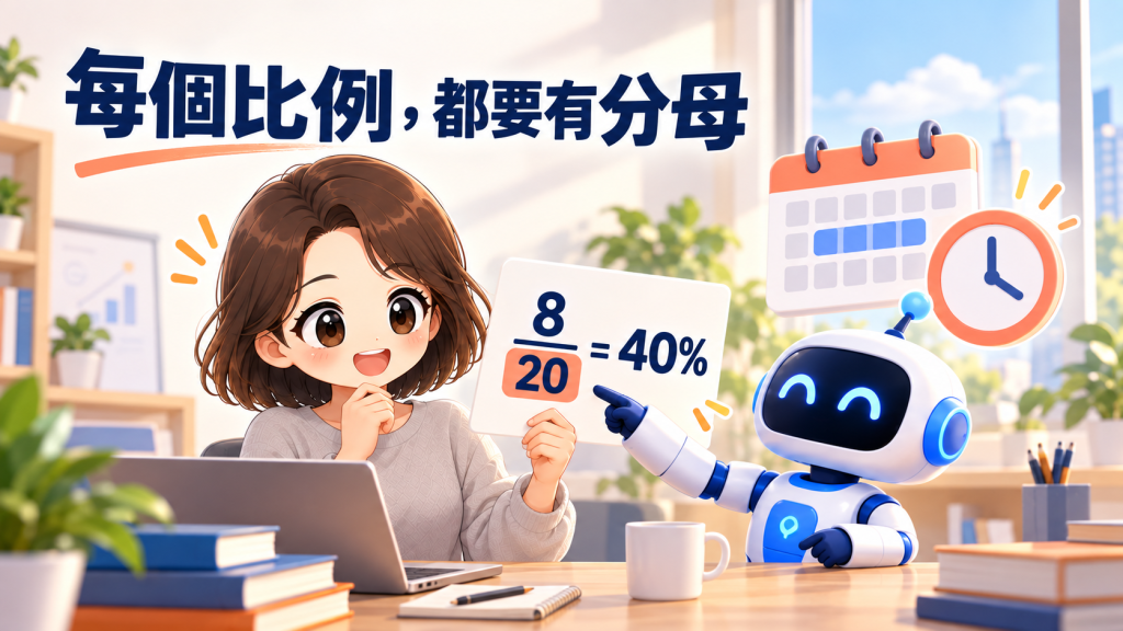 Day 18 小結:每個比例都要有分母