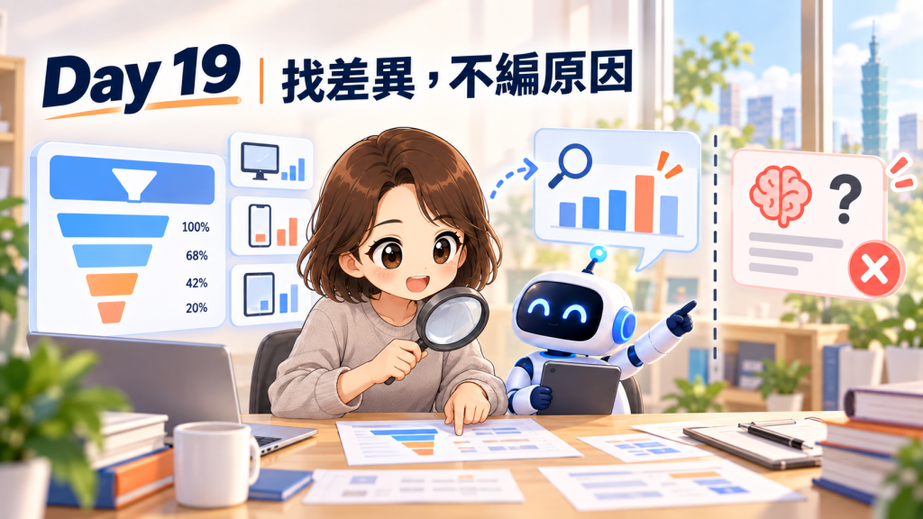 Day 19 封面:尋找差異並聚焦客觀事實